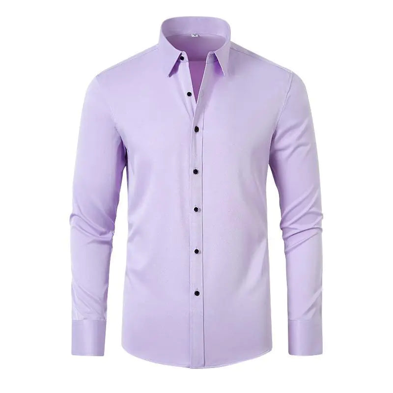 Men's Wrinkle-Resistant Stretch Dress Shirt (Slim Fit)
