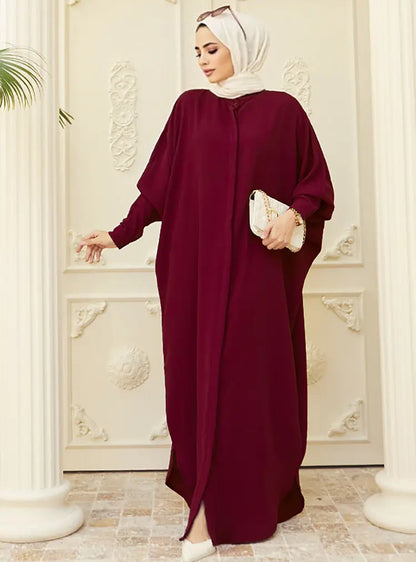 Abaya with Batwing Sleeves