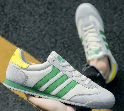 Men's Trendy Canvas Sneakers with Color Block Design