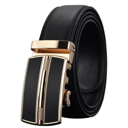 Genuine Leather Automatic Buckle Men's Fashion Belt