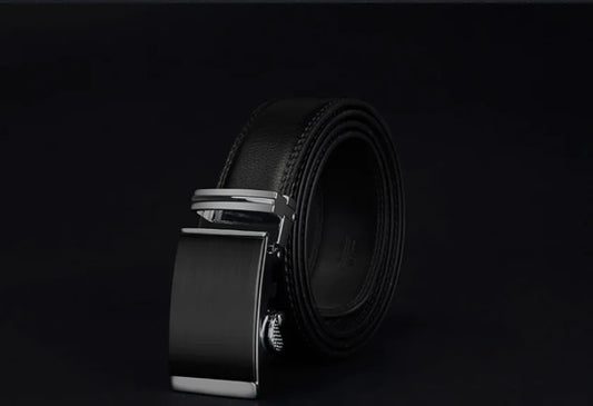 COWATHER Men's Genuine Leather Automatic Buckle Belt