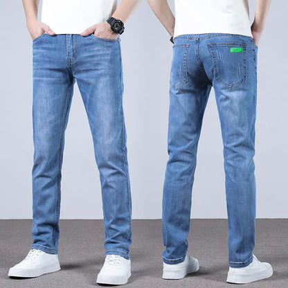 Slim Straight Stretch Jeans for Men