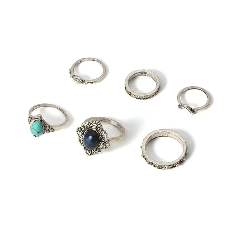 Vintage Ring Set - Six Piece Ring Collection