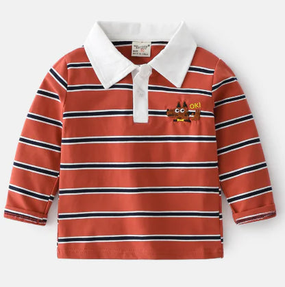Boys Long Sleeve Polo Shirt - Children's T-Shirt