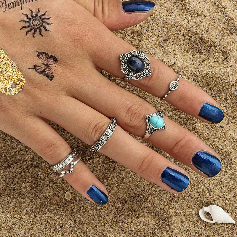 Vintage Ring Set - Six Piece Ring Collection