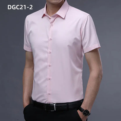 Men's Business Dress Shirt - Wrinkle-Free & Breathable