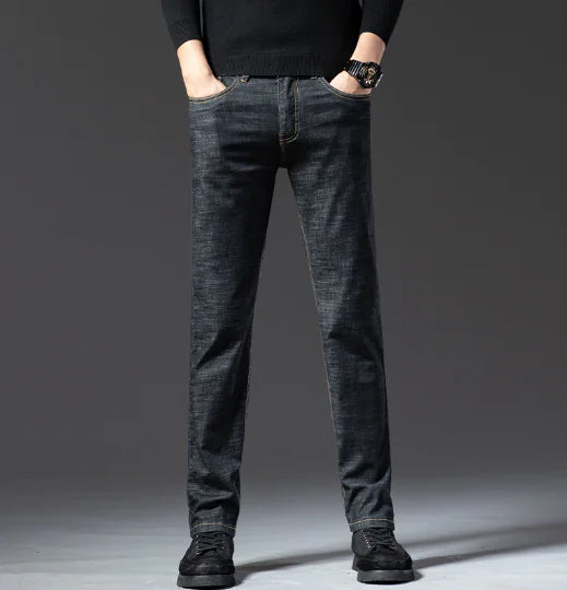 Slim Straight Stretch Jeans for Men
