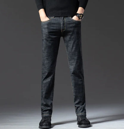 Slim Straight Stretch Jeans for Men
