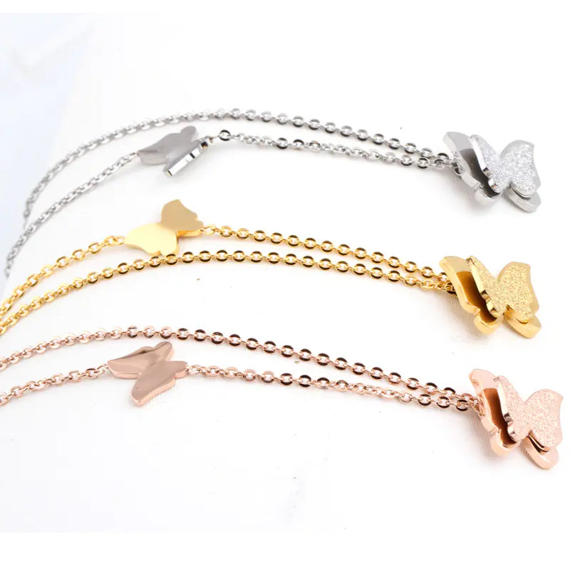 Butterfly Necklace and Earring Set