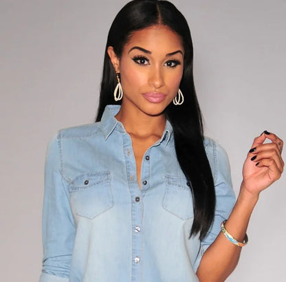 Denim Long Sleeve Shirt