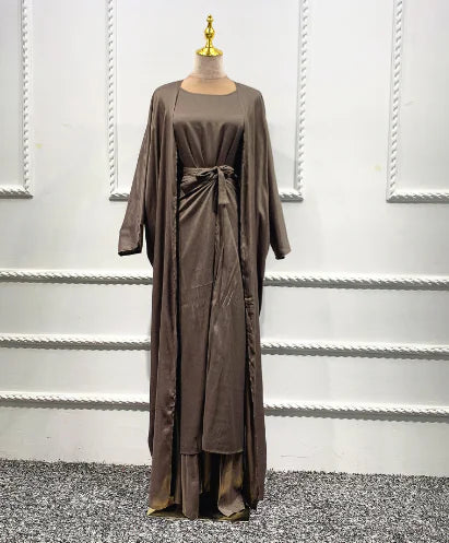3-Piece Matching Abaya Set (One Set)
