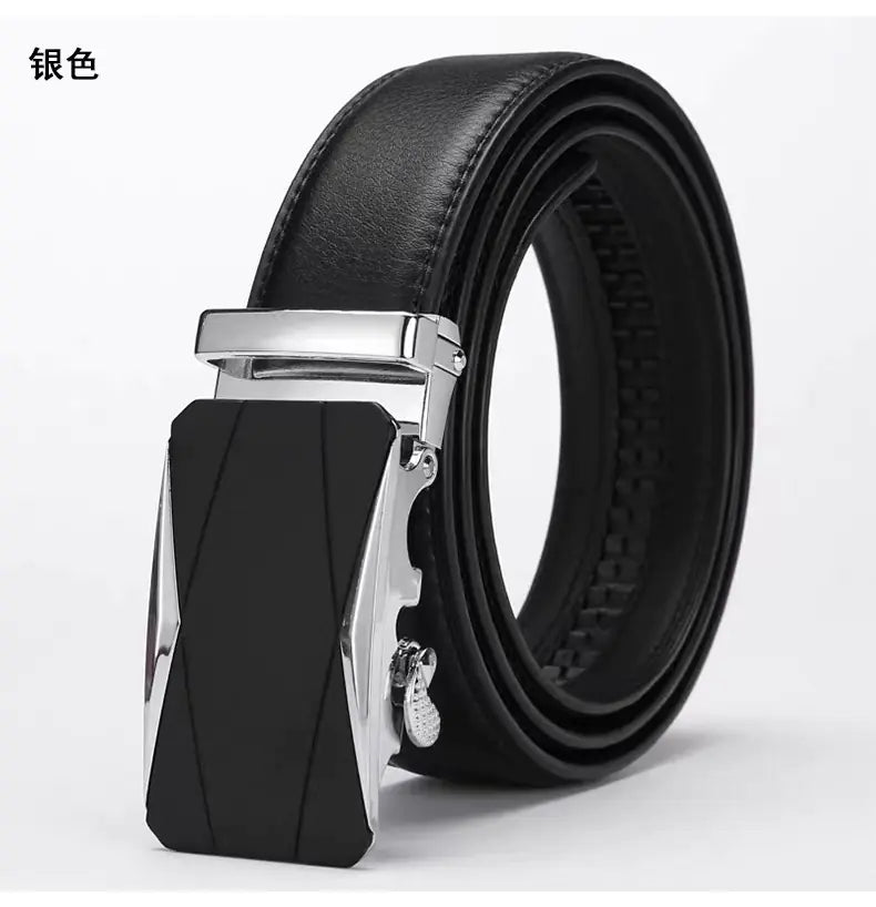 Men's Premium Leather Belt with Automatic Buckle