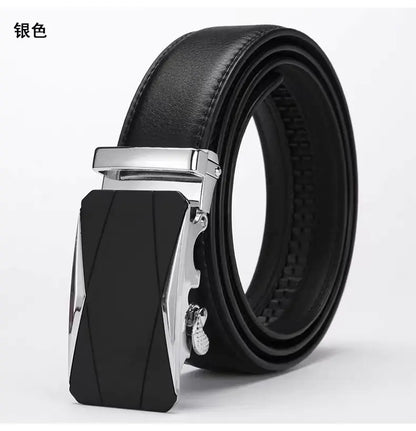 Men's Premium Leather Belt with Automatic Buckle