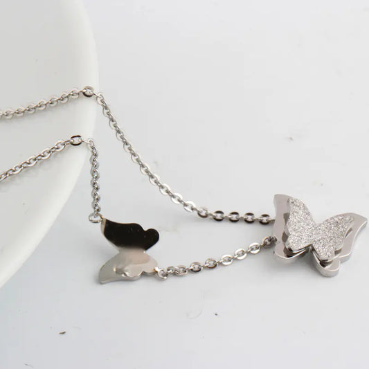 Butterfly Necklace and Earring Set