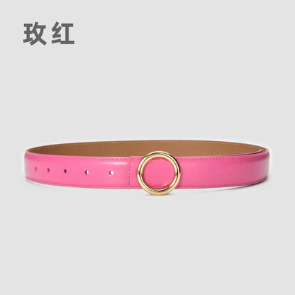 Fashionable Women's Genuine Leather Belt for Jeans