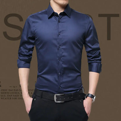 Men's Long Sleeve Formal Professional Autumn Shirt