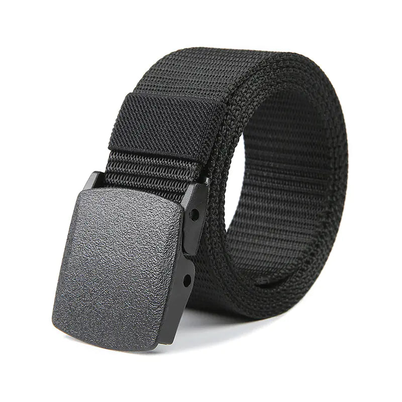 Men's Outdoor Canvas Belt with Automatic Buckle