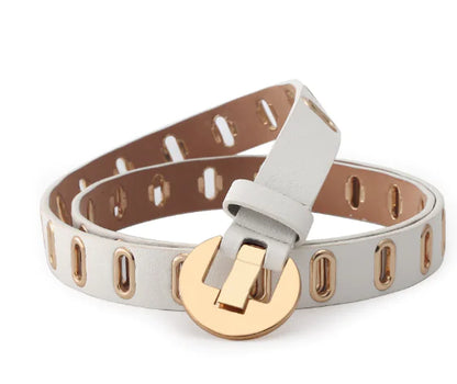 Adjustable Waist Belt with Alloy Pin Buckle