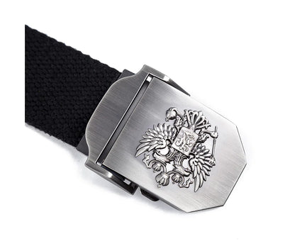 Camouflage Tactical Canvas Belt with Woven Design