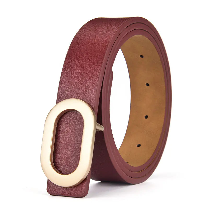 Women's Korean Style Casual Smooth Buckle Belt