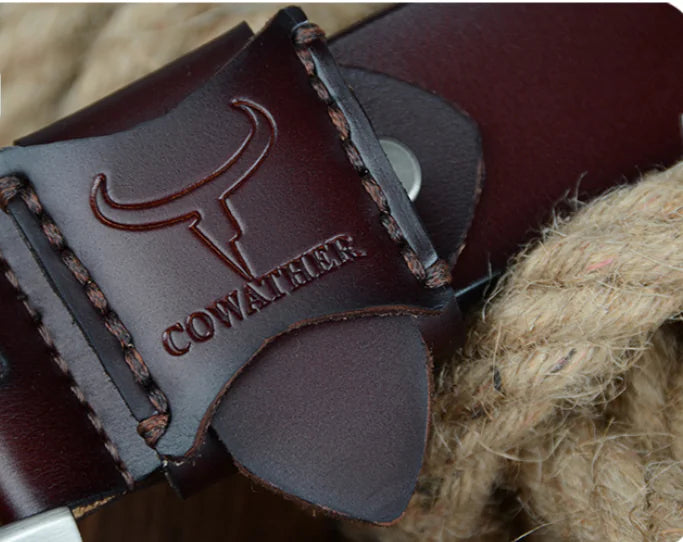 COWATHER Genuine Leather Casual Business Men's Belt