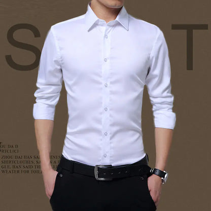 Men's Long Sleeve Formal Professional Autumn Shirt