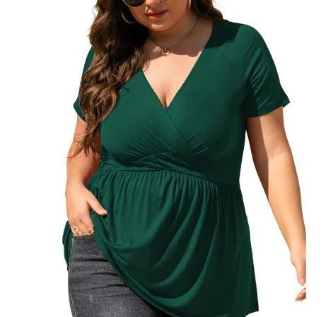 Women's Long Sleeve Dress Shirt and T-Shirt Combo