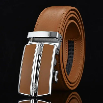 Genuine Leather Automatic Buckle Men's Fashion Belt