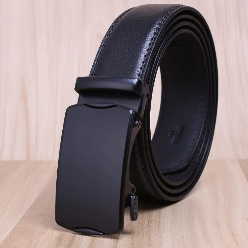 Men's Premium Leather Belt with Automatic Buckle