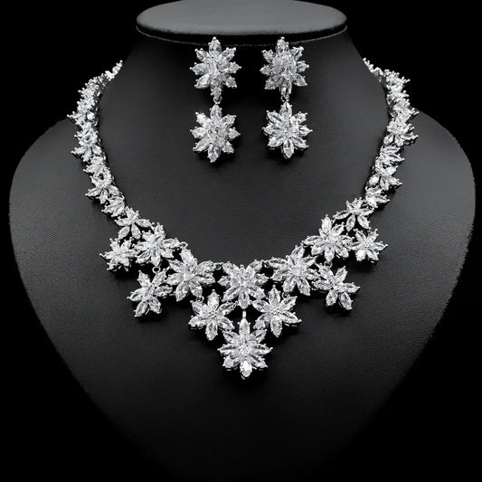 Elegant Necklace and Earring Set for Brides