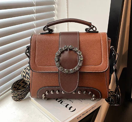 Versatile Crossbody Women's Bag - Small Square Design