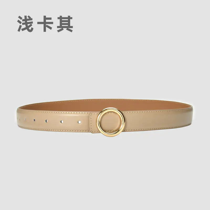 Fashionable Women's Genuine Leather Belt for Jeans