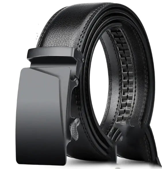 PrimeFit Men's Genuine Leather Auto-Lock Belt
