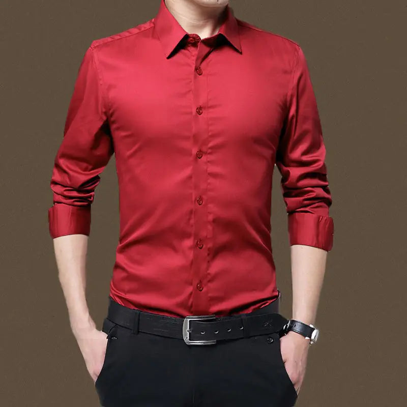 Men's Long Sleeve Formal Professional Autumn Shirt