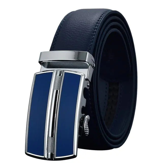 Genuine Leather Automatic Buckle Men's Fashion Belt