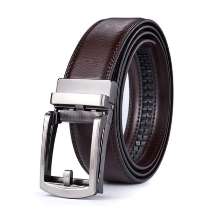 Men's Genuine Leather Automatic Buckle Belt - Fashionable