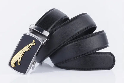 Versatile Men's PU Leather Automatic Buckle Belt