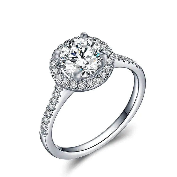 Fashion Zircon Ring, Women's Diamond Engagement Ring