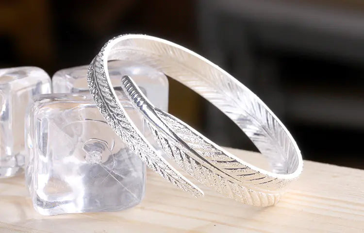 Adjustable Angel Feather Bracelet and Bangle