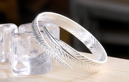 Adjustable Angel Feather Bracelet and Bangle