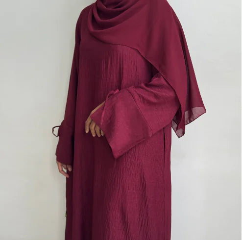 2025 New Ramadan Abaya for Women - Solid Color Robe