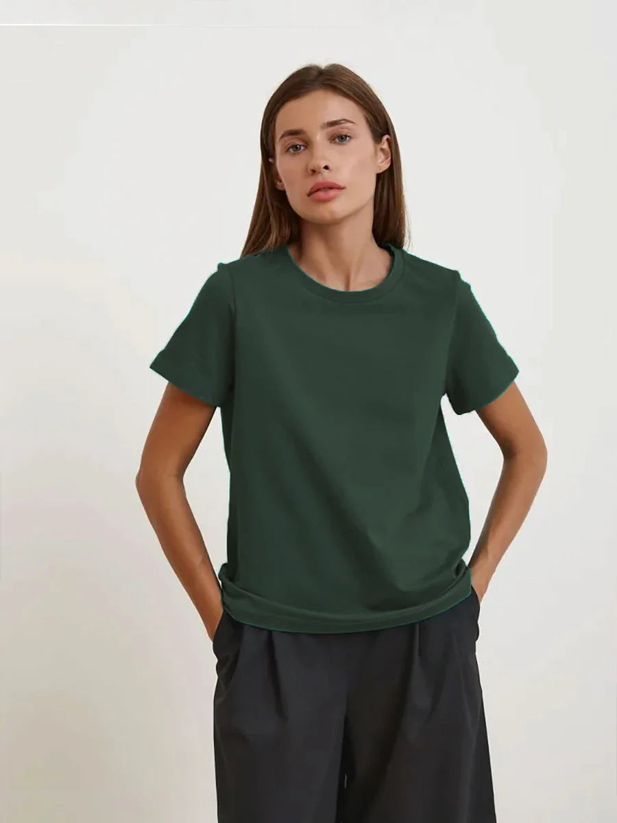 Casual Cotton Pullover T-Shirt