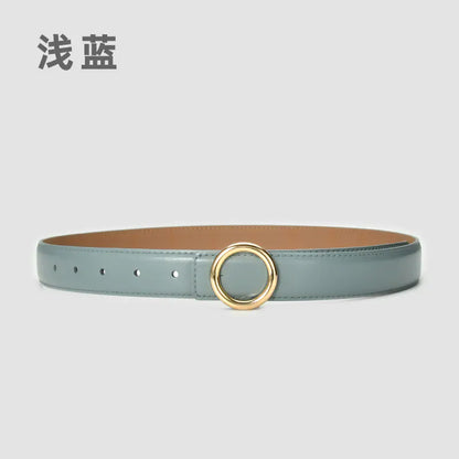 Fashionable Women's Genuine Leather Belt for Jeans