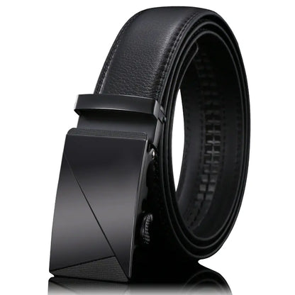 Men's Premium Leather Belt with Automatic Buckle