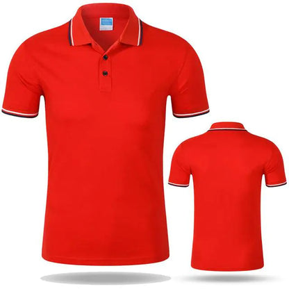 Men's Cotton Polo Short Sleeve Work T-Shirt