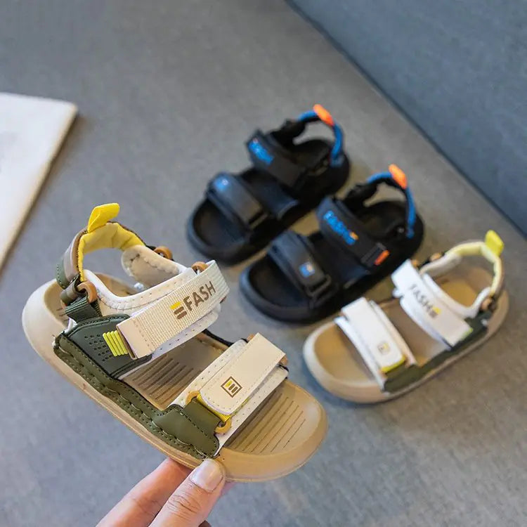 Boys' Soft Bottom Summer Beach Sandals for School