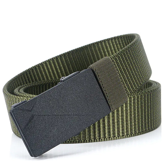 Men's Nylon Belt without Teeth or Holes