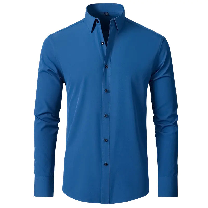 Men's Wrinkle-Resistant Stretch Dress Shirt (Slim Fit)