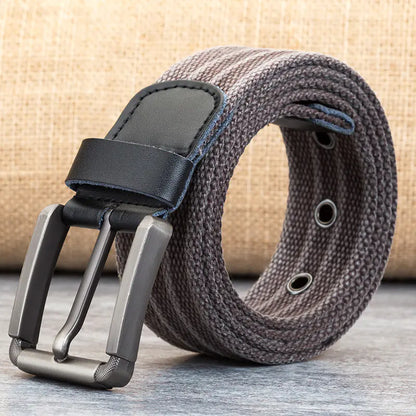 Men's Canvas Belt with Polyester Weaving - Wholesale