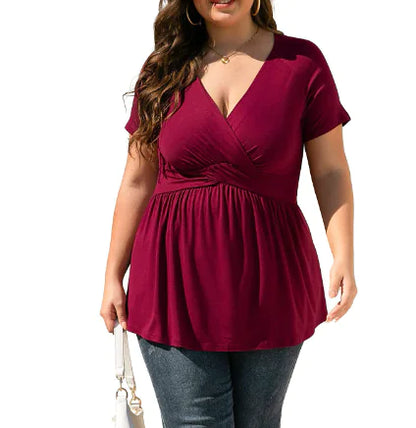 Women's Long Sleeve Dress Shirt and T-Shirt Combo